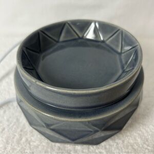 GLADE Electric Wax Warmer Gray Geometric Ceramic